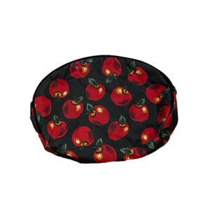 Small apples print toiletries / make-up bag